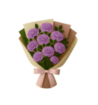 祝福花束コラージュ 心からの祝福（改版）（個別スタンプ：11）