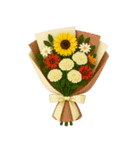 祝福花束コラージュ 心からの祝福（改版）（個別スタンプ：14）