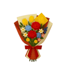 祝福花束コラージュ 心からの祝福（改版）（個別スタンプ：15）