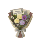 祝福花束コラージュ 心からの祝福（改版）（個別スタンプ：16）