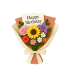 祝福花束コラージュ 心からの祝福（改版）（個別スタンプ：17）