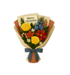 祝福花束コラージュ 心からの祝福（改版）（個別スタンプ：19）