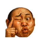 表情で全て語れる便利スタンプ(おじさん)（個別スタンプ：4）