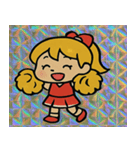 爆走レトロ応援娘隊@SFW（個別スタンプ：1）