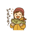 釣りガールの毎日使える日常会話スタンプ（個別スタンプ：20）