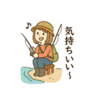 釣りガールの毎日使える日常会話スタンプ（個別スタンプ：33）