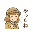 釣りガールの毎日使える日常会話スタンプ（個別スタンプ：36）