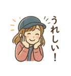 釣りガールの毎日使える日常会話スタンプ（個別スタンプ：37）