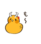 肥満気味のとり。【いつでも使える】（個別スタンプ：5）