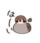 肥満気味のとり。【いつでも使える】（個別スタンプ：9）