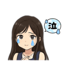 ちょっと女性アイドル風のスタンプ（個別スタンプ：7）