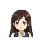 ちょっと女性アイドル風のスタンプ（個別スタンプ：8）