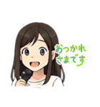 ちょっと女性アイドル風のスタンプ（個別スタンプ：13）