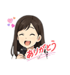 ちょっと女性アイドル風のスタンプ（個別スタンプ：15）