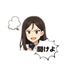 ちょっと女性アイドル風のスタンプ（個別スタンプ：17）