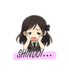 ちょっと女性アイドル風のスタンプ（個別スタンプ：20）
