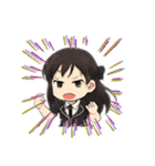 ちょっと女性アイドル風のスタンプ（個別スタンプ：21）