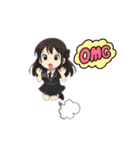ちょっと女性アイドル風のスタンプ（個別スタンプ：23）