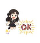 ちょっと女性アイドル風のスタンプ（個別スタンプ：25）