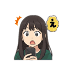 ちょっと女性アイドル風のスタンプ（個別スタンプ：28）