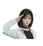 アヌイちゃん、KPOP IDOL（個別スタンプ：18）