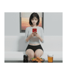 アヌイちゃん、KPOP IDOL（個別スタンプ：31）