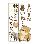 【Big】柴犬さん 『秋』2025（個別スタンプ：5）