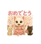 愛らしい猫たちよくつかうことば（個別スタンプ：5）