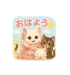 愛らしい猫たちよくつかうことば57（個別スタンプ：3）