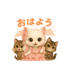 愛らしい猫たちよくつかうことば57（個別スタンプ：6）