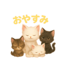 愛らしい猫たちよくつかうことば57（個別スタンプ：11）