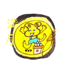 よしウサ秋ピョン（手描きシール風)（個別スタンプ：8）