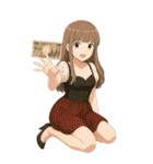 お金大好き女子 稼ぐ！BIGスタンプver.（個別スタンプ：6）