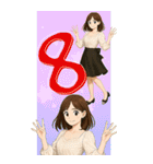 お金大好き女子 稼ぐ！BIGスタンプver.（個別スタンプ：16）