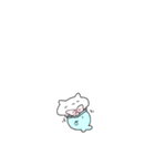 【小さい】ピンクリボンのゆるいこねこ（個別スタンプ：10）