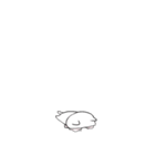 【小さい】ピンクリボンのゆるいこねこ（個別スタンプ：11）
