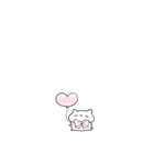 【小さい】ピンクリボンのゆるいこねこ（個別スタンプ：13）