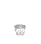 【小さい】ピンクリボンのゆるいこねこ（個別スタンプ：15）