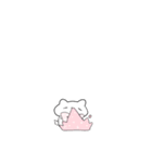 【小さい】ピンクリボンのゆるいこねこ（個別スタンプ：16）