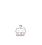 【小さい】ピンクリボンのゆるいこねこ（個別スタンプ：18）