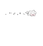 【小さい】ピンクリボンのゆるいこねこ（個別スタンプ：23）