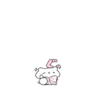 【小さい】ピンクリボンのゆるいこねこ（個別スタンプ：26）