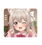 白いリボンのみなみちゃんスタンプ（個別スタンプ：23）