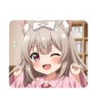 白いリボンのみなみちゃんスタンプ（個別スタンプ：31）
