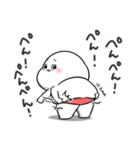 ぽっちゃりした白丸赤太郎(毒舌)（個別スタンプ：12）