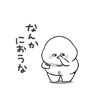 ぽっちゃりした白丸赤太郎(毒舌)（個別スタンプ：14）