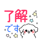 デカ文字・毎日使えるマルチーズ（個別スタンプ：1）