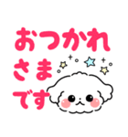 デカ文字・毎日使えるマルチーズ（個別スタンプ：2）