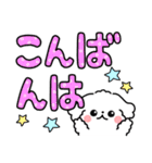 デカ文字・毎日使えるマルチーズ（個別スタンプ：17）