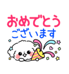 デカ文字・毎日使えるマルチーズ（個別スタンプ：24）